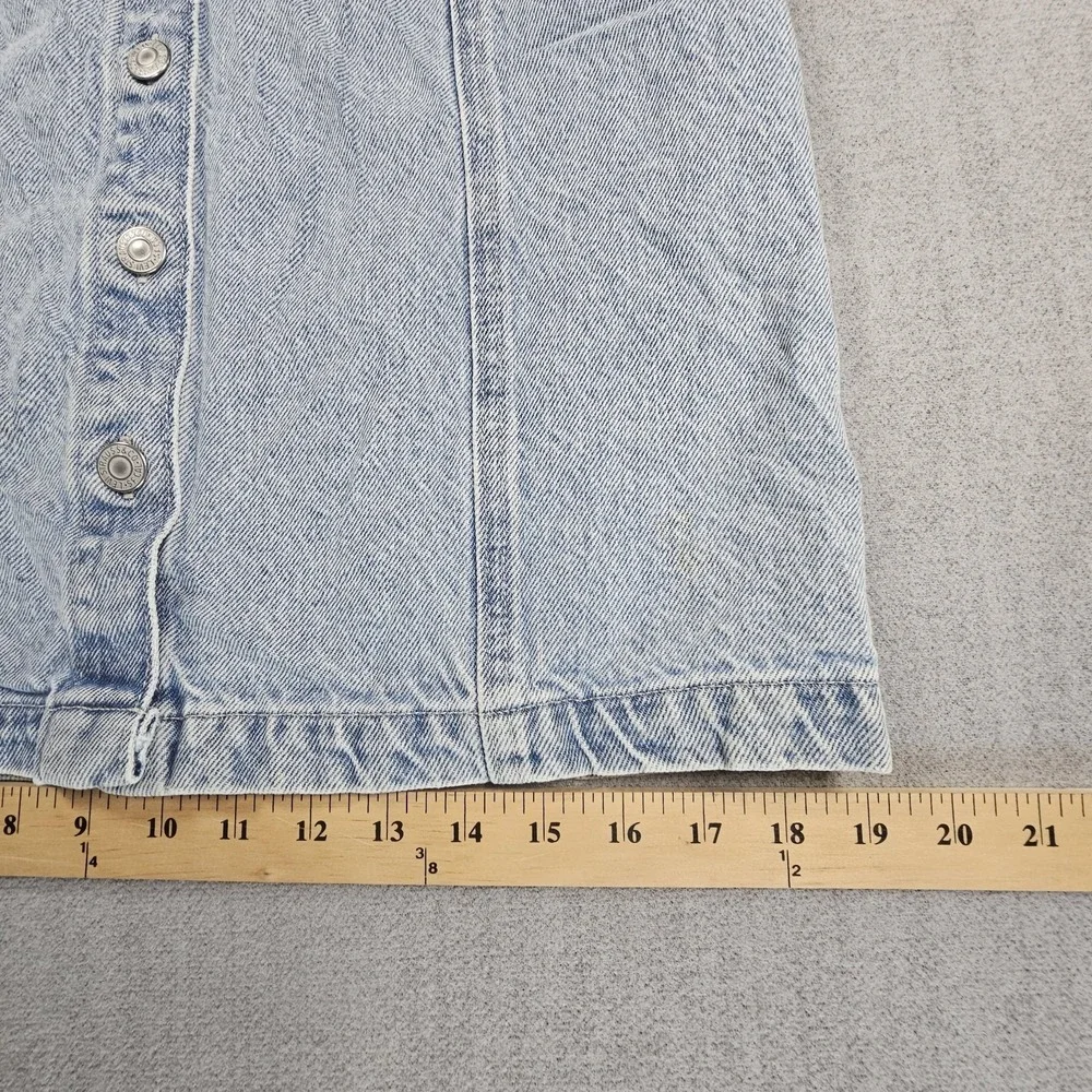 Levi's Womens Light Blue Denim Dress Button Down Pockets Sleeveless Size Small - Picture 13 of 16
